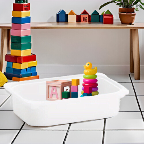 Plastic TROFAST Toy Storage Box, Multi-Purpose Storage Unit, Stackable Toys Bins 1