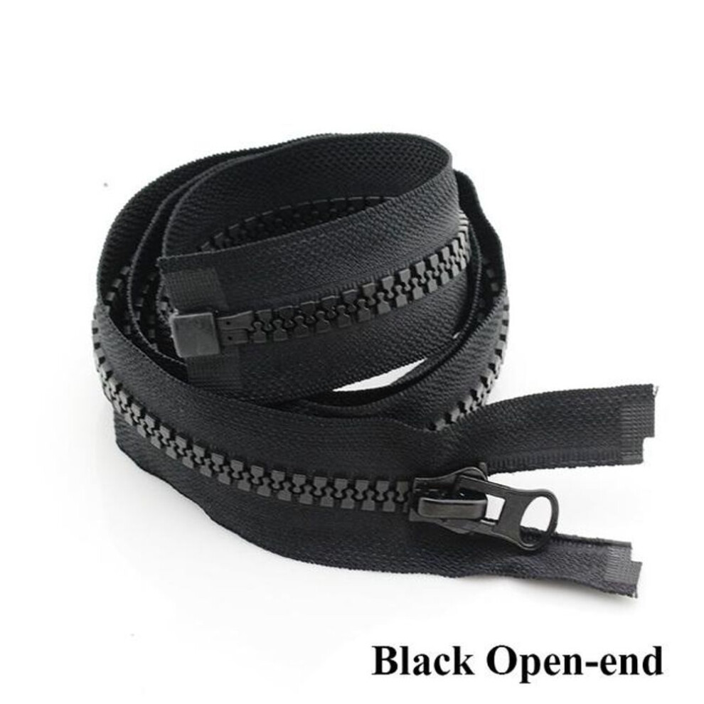 (as the picture, 70cm) 8# 15/20/70/80/90/100/120/150/200/300/400/500 Cm Resin Zipper Open-end/close-end Auto Lock Tent for Sewing Zippers