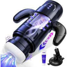 Male Masturbator Sex Toys for Men, Deluxe 6In1 Accelerate Thrusting