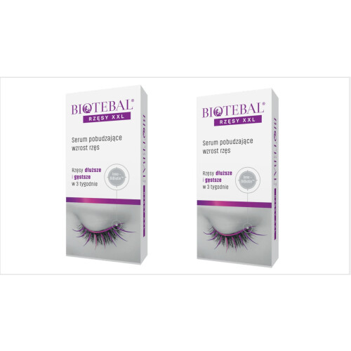 2 x  Biotebal XXL Eyelash Growth Enhancing Serum  3ml