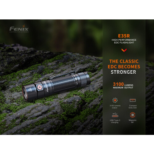 Fenix E35R USB Charging 3100 Lumens LED Torch Flashlight 1