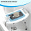 Homcom HOMCOM Shower Stool for Elderly Disabled Adjustable Shower Stool Light Blue 5
