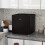 Homcom HOMCOM 35L Tabletop Freezer with Adjustable Temperature Wire Shelf Black 2