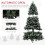 Homcom HOMCOM 6ft Artificial Pine Christmas Tree with Pinecones, Steel Base 7