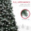 Homcom HOMCOM 6ft Artificial Pine Christmas Tree with Pinecones, Steel Base 6