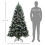Homcom HOMCOM 6ft Artificial Pine Christmas Tree with Pinecones, Steel Base 3