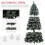 Homcom HOMCOM 7ft Artificial Pine Christmas Tree with Pinecones, Steel Base 7
