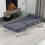 Homcom HOMCOM Single Folding 5 Position Convertible Sleeper Chair Charcoal Grey 8