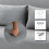 Homcom HOMCOM Fabric Convertible 2 Seater Sofa Bed w/ 2 Pillows, Light Grey 7
