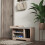 Homcom HOMCOM Upholstered Entryway Shoe Bench with Storage Drawer Distressed Grey 7