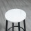 Homcom HOMCOM 3 Piece Bar Table Set for 2 with Stools Steel Frame Footrest White 9