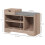 Homcom HOMCOM Upholstered Entryway Shoe Bench with Storage Drawer Distressed Grey 3