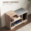 Homcom HOMCOM Upholstered Entryway Shoe Bench with Storage Drawer Distressed Grey 5