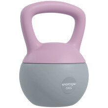 SPORTNOW 6KG Kettlebell with Soft Body and Non-Slip Handle, Purple and Grey