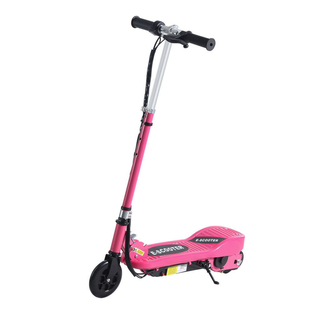 Homcom Foldable Kids Electric Scooter, For Ages 7-14 Years, Pink
