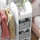 AIYAPLAY Kids Clothes Rail with Storage Shelf, Boxes, Mirror, White 9