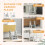 AIYAPLAY Toddler Tower, Foldable and Adjustable, with Handle, Non-Slip, Grey 8