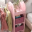 AIYAPLAY Kids Clothes Rail with Storage Shelf, Boxes, Mirror, Pink 9