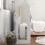 AIYAPLAY Kids Clothes Rail with Storage Shelf, Boxes, Mirror, White 10