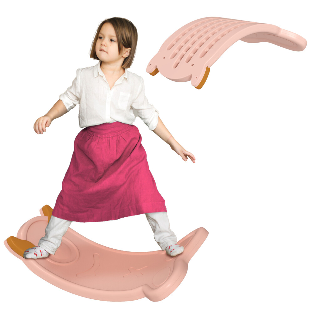 Aiyaplay Pink Balance Board For Kids Balance Training & Sensory Play,