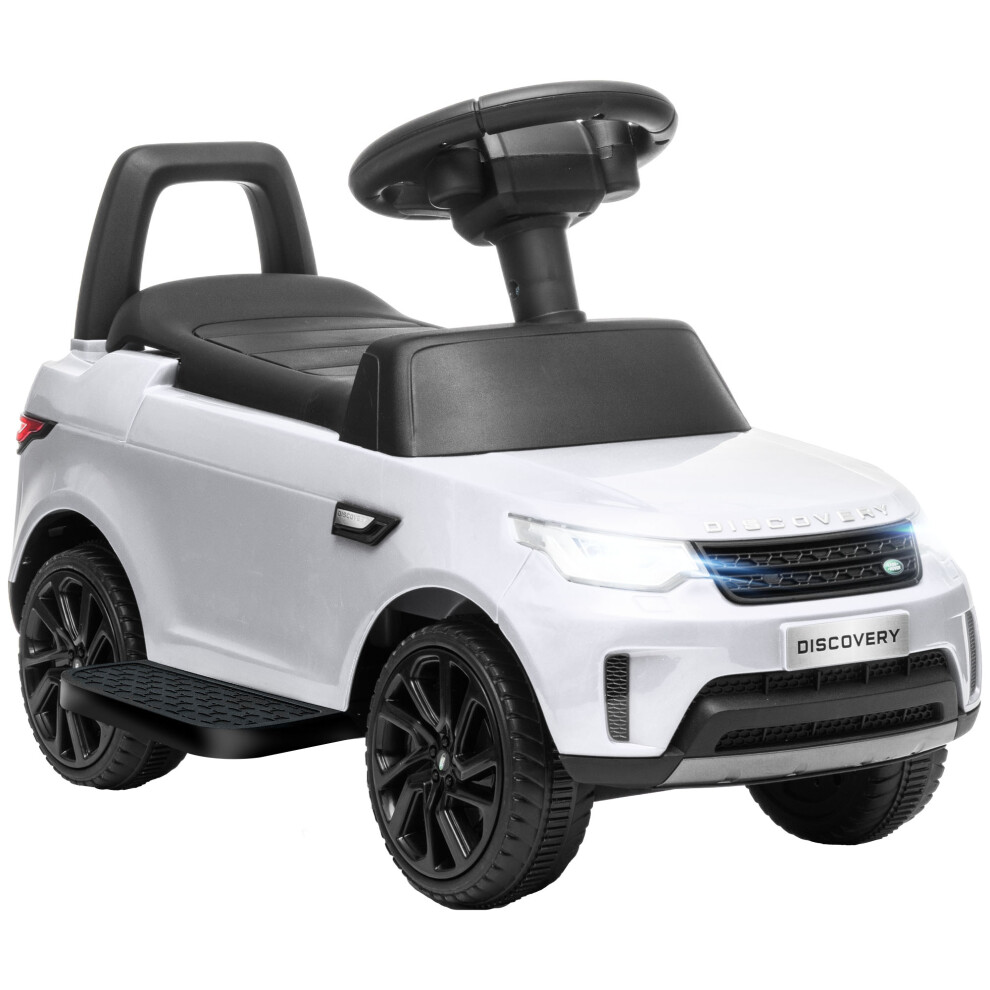 Aiyaplay White Land Rover Licensed Kids Ride On Car, Sliding Car,