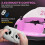 AIYAPLAY 360 Rotation 12V Kids Bumper Car w/ Remote Control, Pink 7