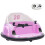 AIYAPLAY 360 Rotation 12V Kids Bumper Car w/ Remote Control, Pink 1