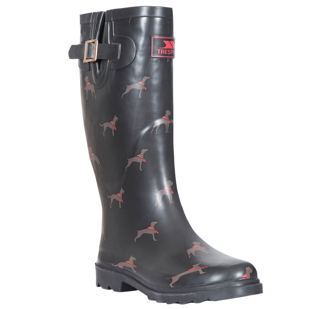 (6 UK, Dog Print) Trespass Womens/Ladies Samira Wellington Boots
