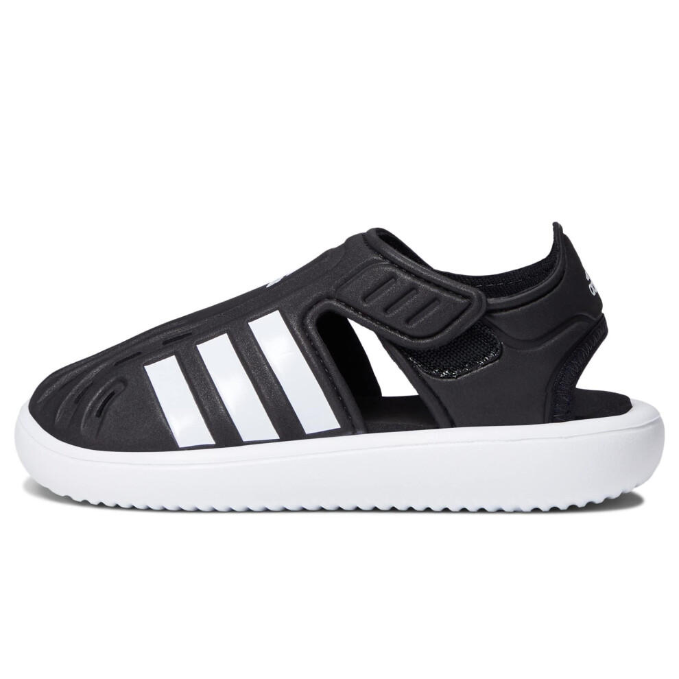 Adidas Baby Summer Closed-Toe Water Sandals Slide Black/White/Black 5.5 US Unisex Infant