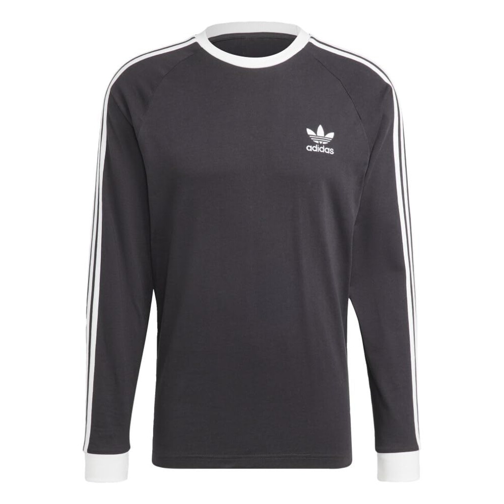 Adidas Originals Men's Adicolor Classics 3-Stripes Long-Sleeve T-Shirt Black Large