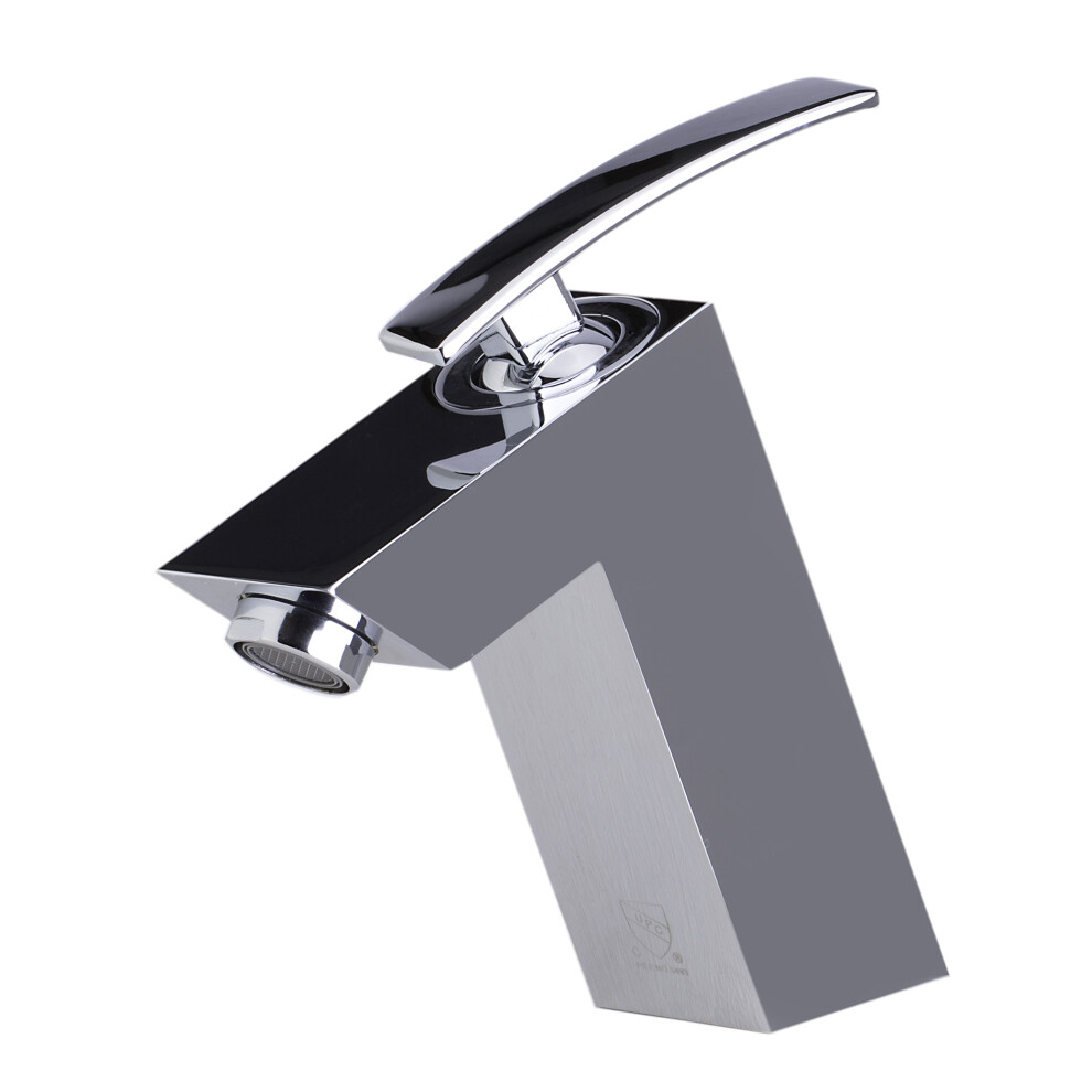 Photos - Tap Alfi brand AB1628-PC Polished Chrome Single Lever Bathroom Faucet B00H50YO1O 