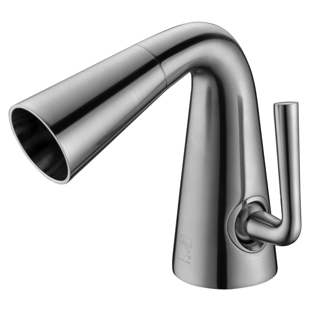 Photos - Tap Alfi brand AB1788-BN Brushed Nickel Single Hole Cone Waterfall Bathroom Faucet B01N5N2JQ9 