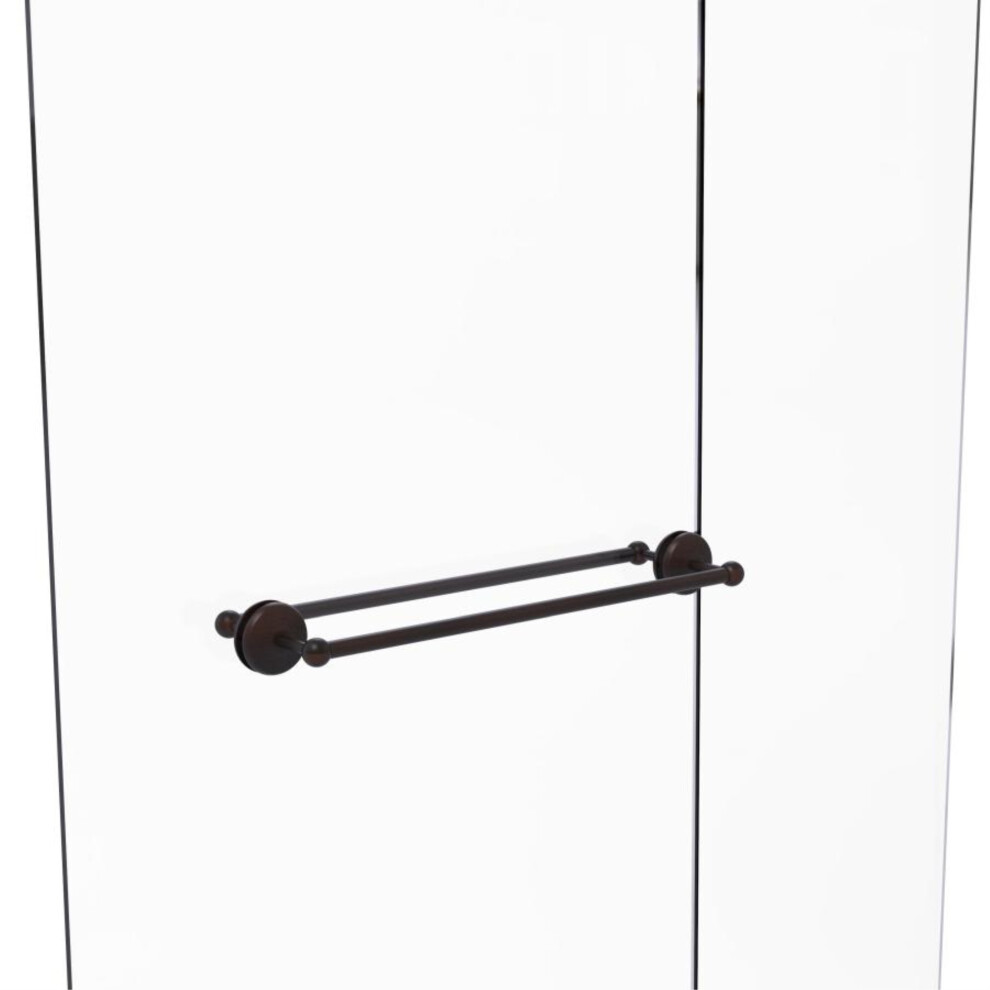 Monte Carlo Collection 24 Inch Back To Back Shower Door Towel Bar - MC-41-BB-24-VB