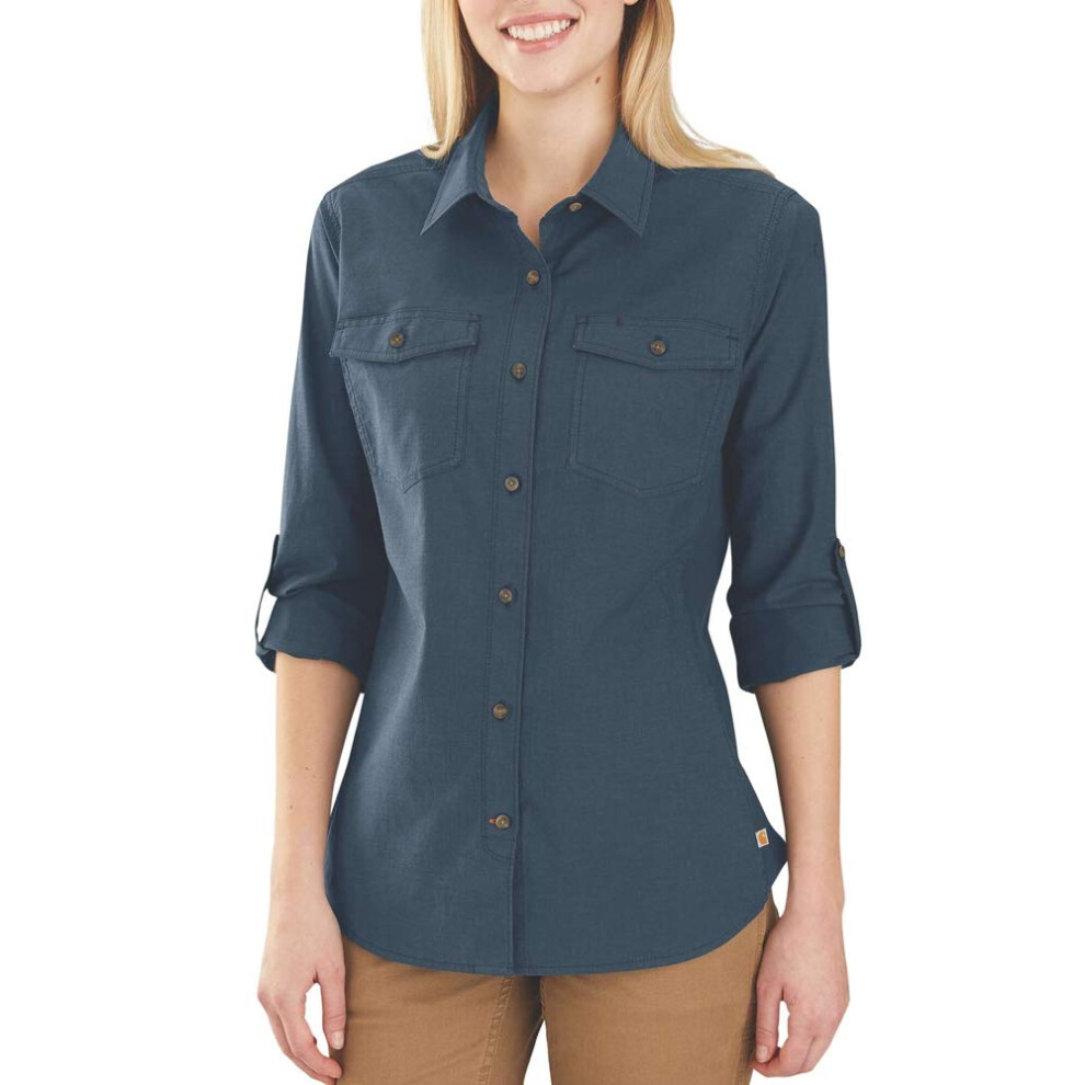 Carhartt Women's Rugged Flex Bozeman Shirt Twilight Medium