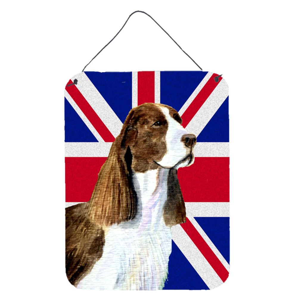 Caroline's Treasures SS4955DS1216 Springer Spaniel Mit Englischer Union Jack-Flagge, Britische Flagge, Drucke Zum Aufh Ngen An Wand Oder T R, 16-image