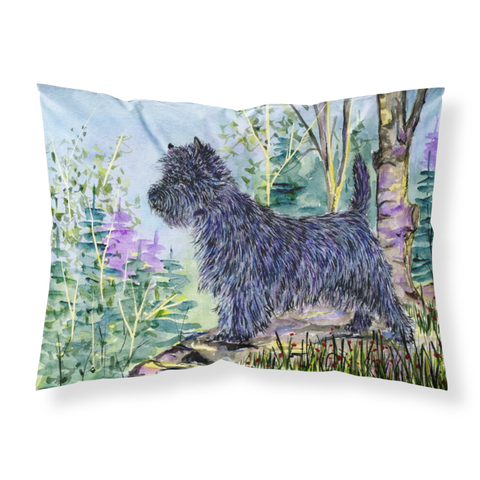 ""Caroline's Treasures SS8665PILLOWCASE Taie D'oreiller Standard En Tissu Vacuant L'humidit Cairn Terrier Grande Taille Multicolore""-image
