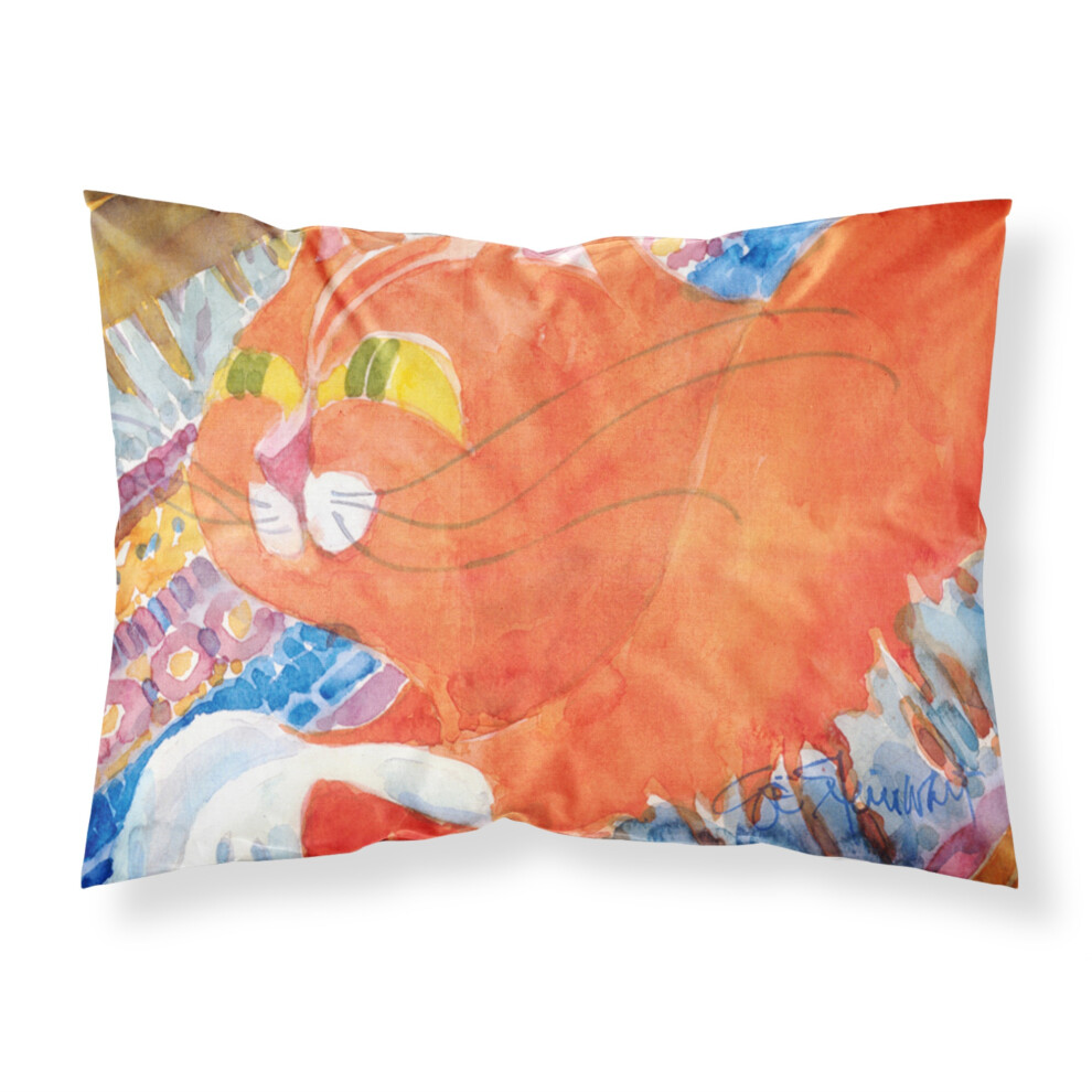"Caroline's Treasures 6033PILLOWCASE Taie d'oreiller standard en tissu évacuant l'humidité pour chat, grande taille, multicolore"