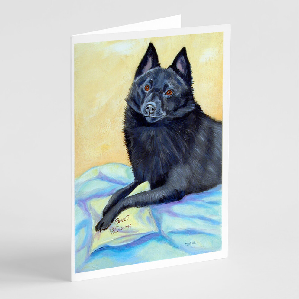 Lot De 8 Cartes De V Ux Et Enveloppes Sweet Dreams De Schipperke-image