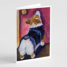 Corgi Let me in Greeting Cards and Envelopes Pack of 8