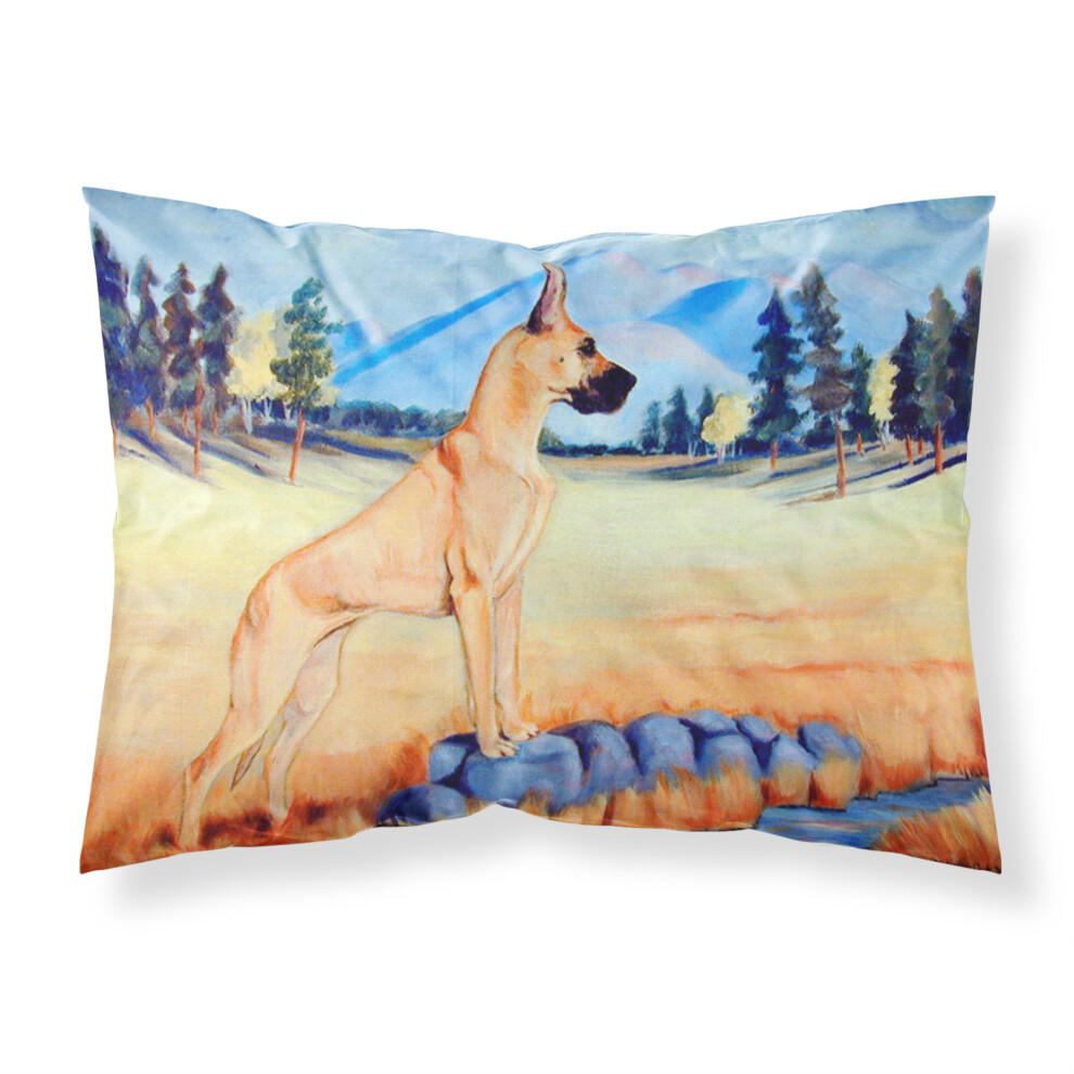"Caroline's Treasures 7504PILLOWCASE Taie d'oreiller standard en tissu absorbant l'humidité Great Dane Grande taille Multicolore"