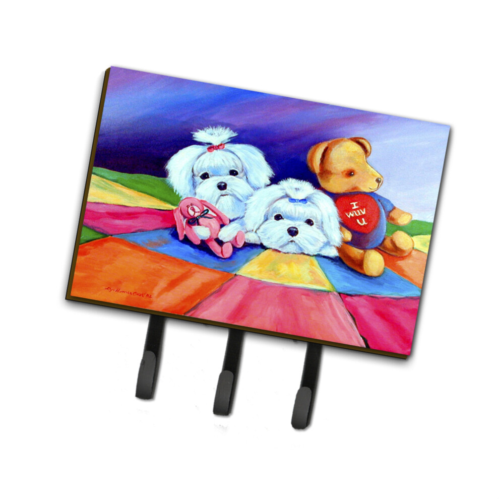 ""Caroline's Treasures 7515TH68 Porte-Laisse Ou Porte-Cl S Maltais Grand Multicolore""-image