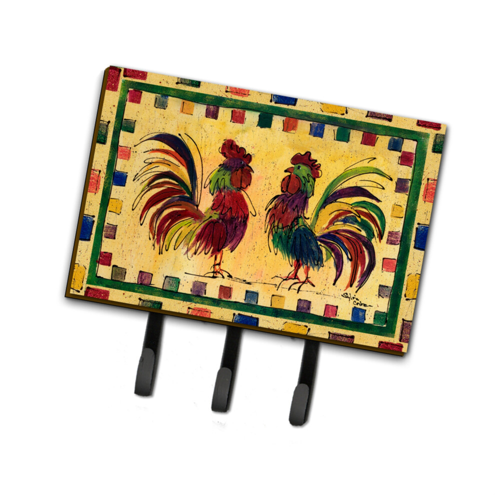 "Caroline's Treasures 8062TH68 Leinenhalter Oder SchlüSselhaken Mit Vogel-Hahn-Motiv, Groß, Mehrfarbig"-image