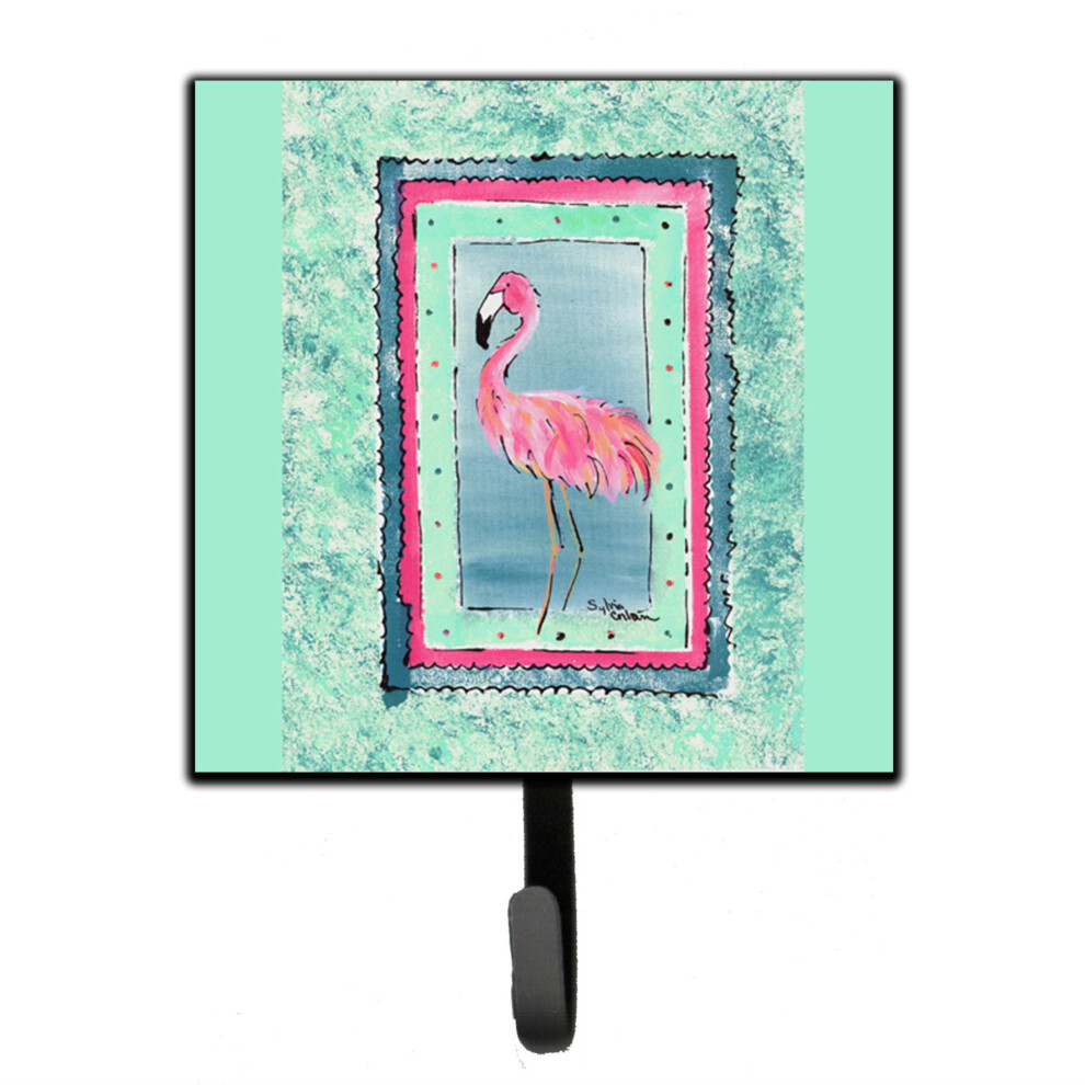 "Caroline's Treasures 8107-BSH4 Leinenhalter Oder SchlüSselhaken Mit Vogel-Flamingo-Motiv, Klein, Mehrfarbig"-image