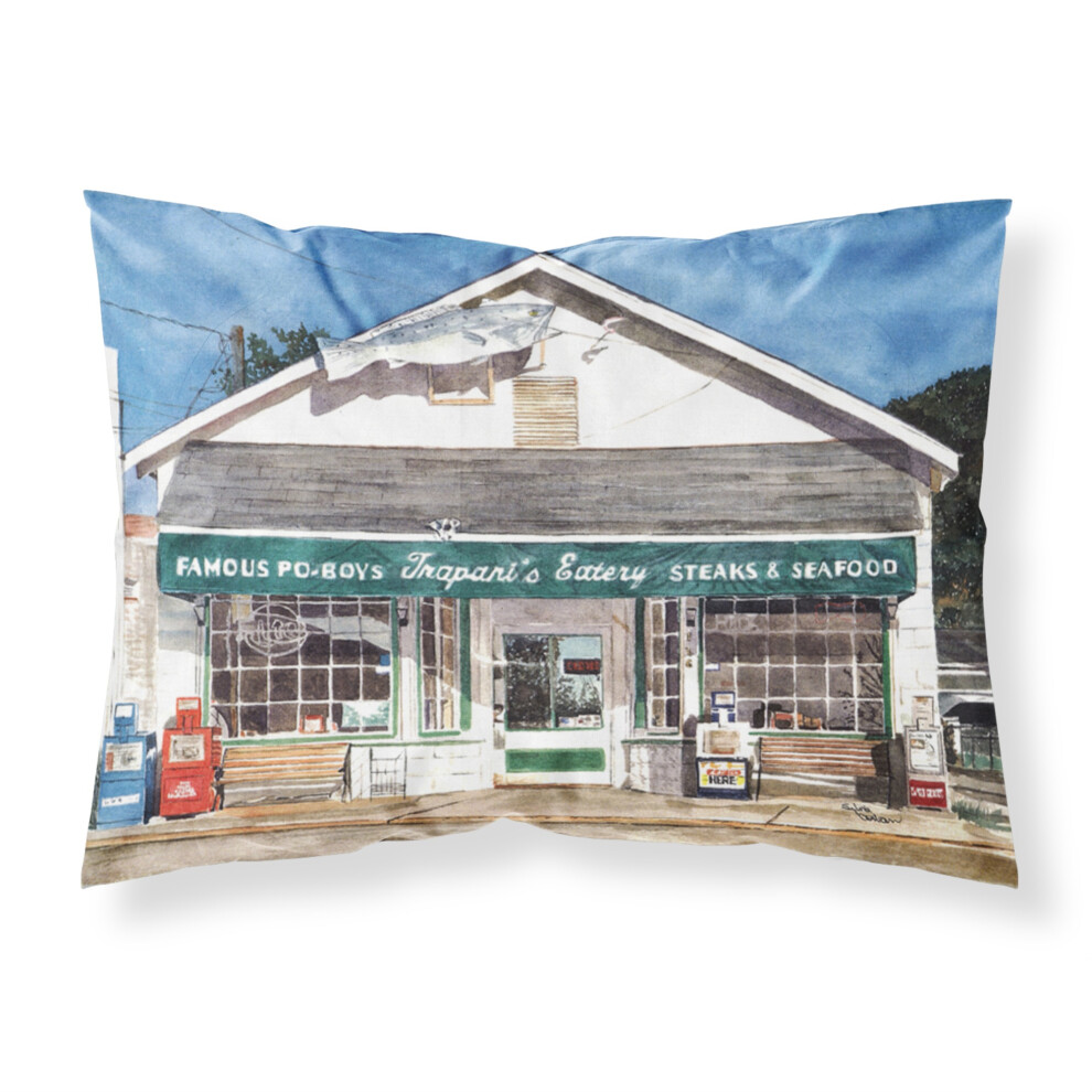 "Caroline's Treasures 8109PILLOWCASE Trapani's Eatery Taie D'oreiller Standard En Tissu éVacuant L'humidité Grande Taille Multicolore"-image
