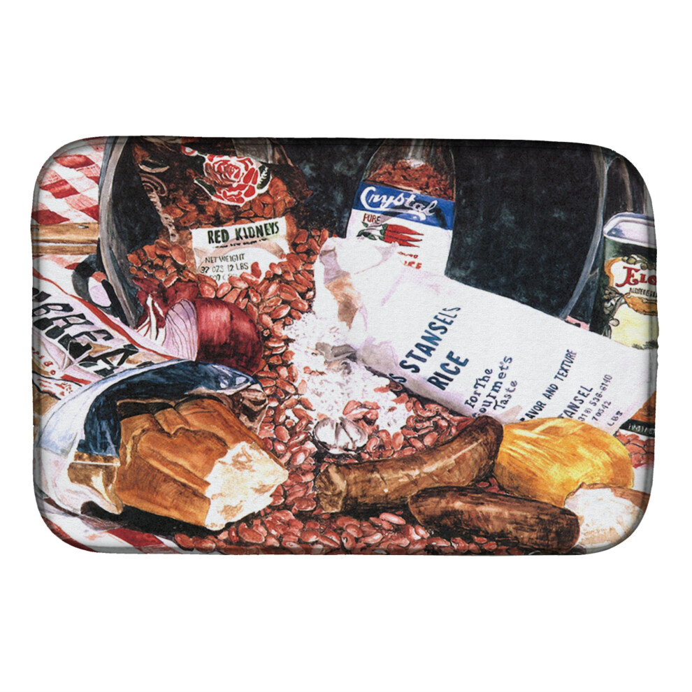 Tapis De S Chage Pour Plat De Riz Et Haricots Rouges De Caroline's Treasures 14"""""""" X 21"""""""" Multicolore""""-image