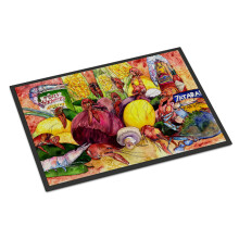 ""Caroline's Treasures 8698MAT Crawfish with Spices and Corn Indoor or Outdoor Mat 18 x 27"""" Multicolor""