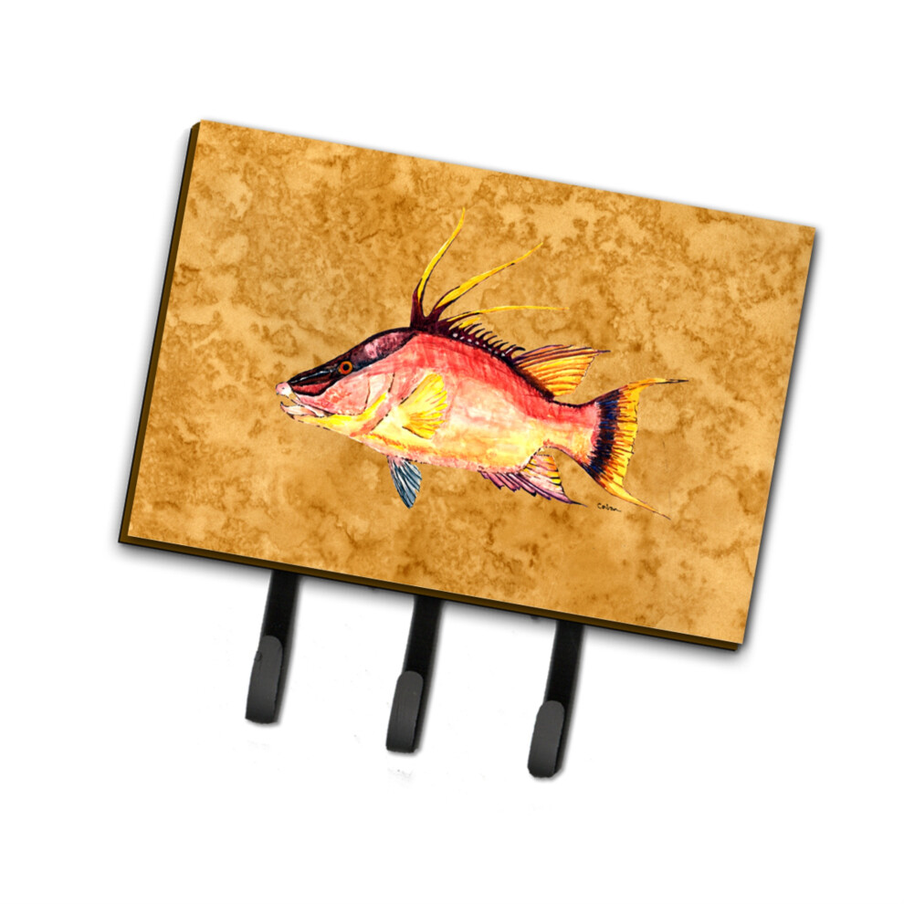 ""Caroline's Treasures 8751TH68 Hog Snapper Sur Laisse Dor E Ou Porte-Cl S Grand Multicolore""-image