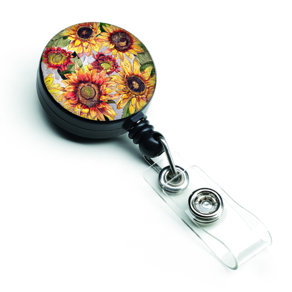 Caroline's Treasures Tournesols Enrouleur de badge multicolore (8766BR)