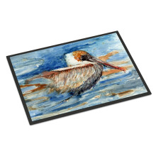 ""Caroline's Treasures 8942JMAT Pelican in the water Indoor or Outdoor Mat 24 x 36"""" Multicolor""