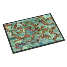 ""Caroline's Treasures 8943MAT Catch of Shrimp Indoor or Outdoor Mat 18 x 27"""" Multicolor""